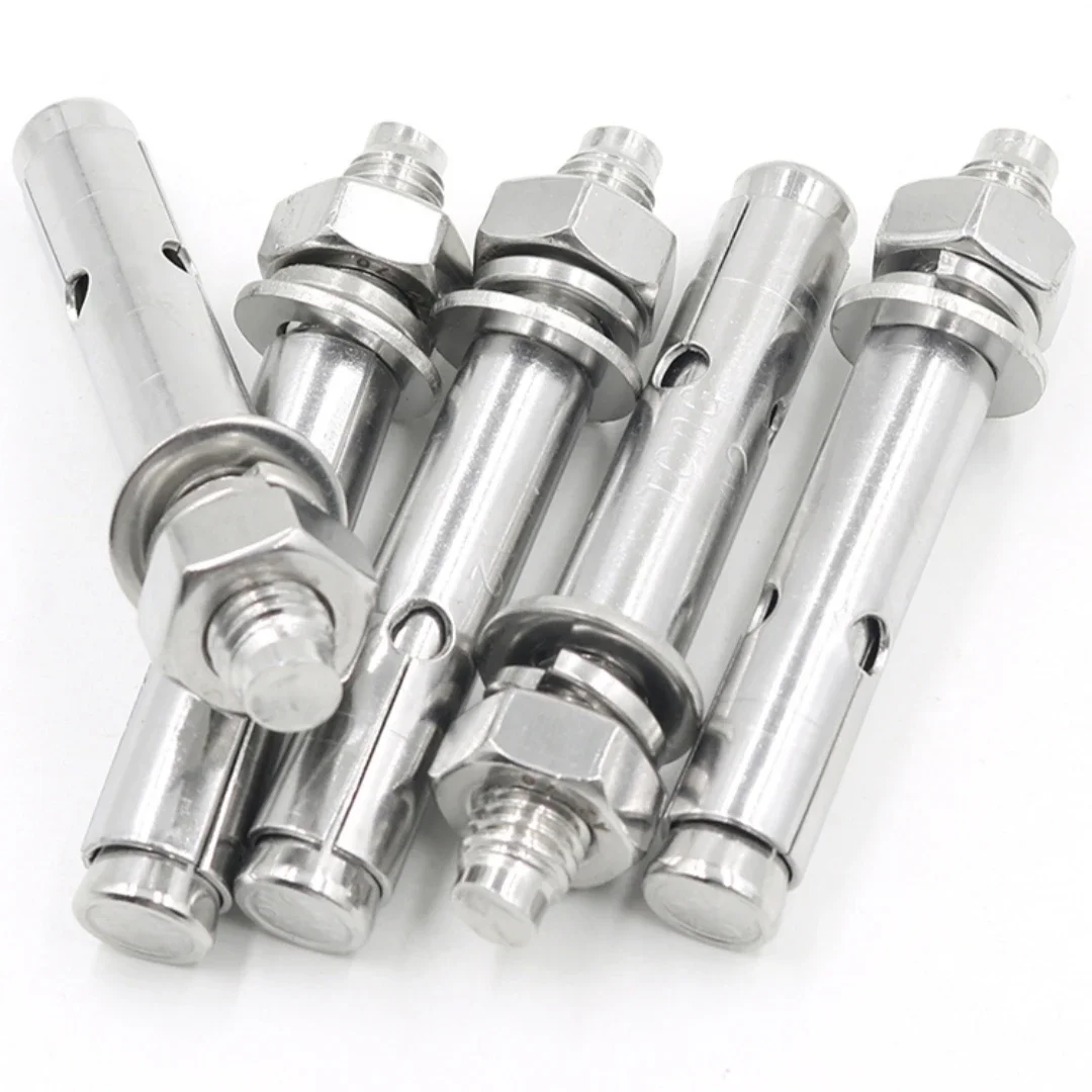 304 Stainless Steel Heavy Duty Expansion Bolt Anchor Sleeve Concrete Anchor Bolt Link Rod Wall Fastener Nail M6M8M10M12M14M16M20 6