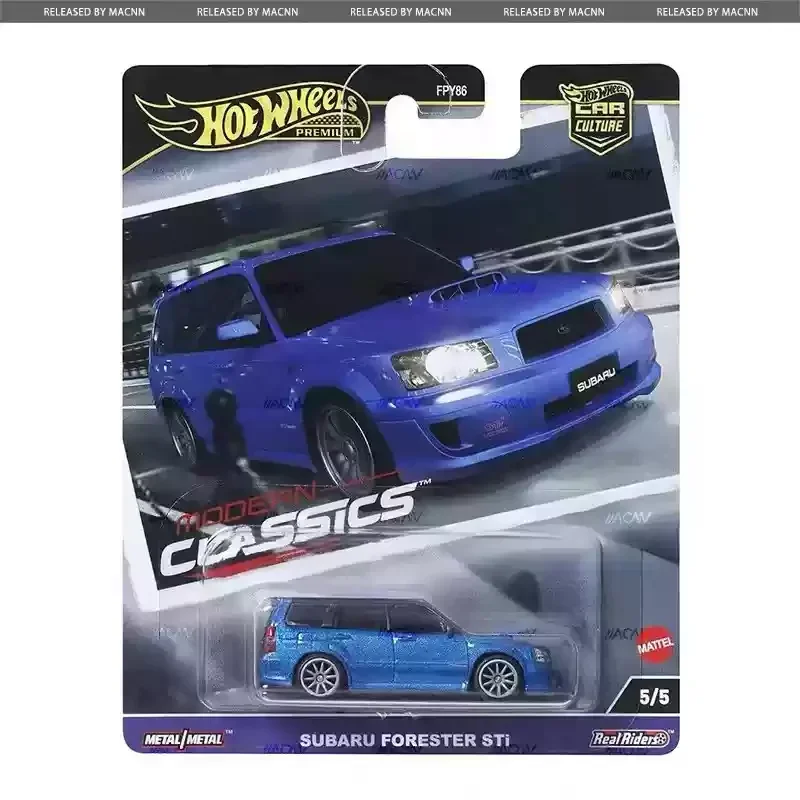 Oryginalna kultura samochodowa Hot Wheels Premium Nowoczesne klasyczne zabawki dla chłopców 1/64 Diecast Subaru Forester Nissan Skyline Sileighty GTR