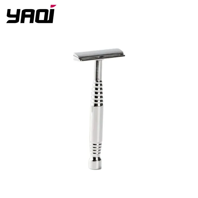 YAQI Romulus Polished 316 stainless Steel AC Blade Single-edged Mens Shaving Safety Razor 91mm Handle Length Lightweight Razor
