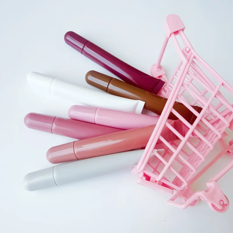 

10-200 шт. пустой 10 мл сжимаемый тюбик, мягкий шланг, бутылка для образцов, крем для глаз, блеск для губ, масляный бальзам для губ, косметический контейнер, упаковка