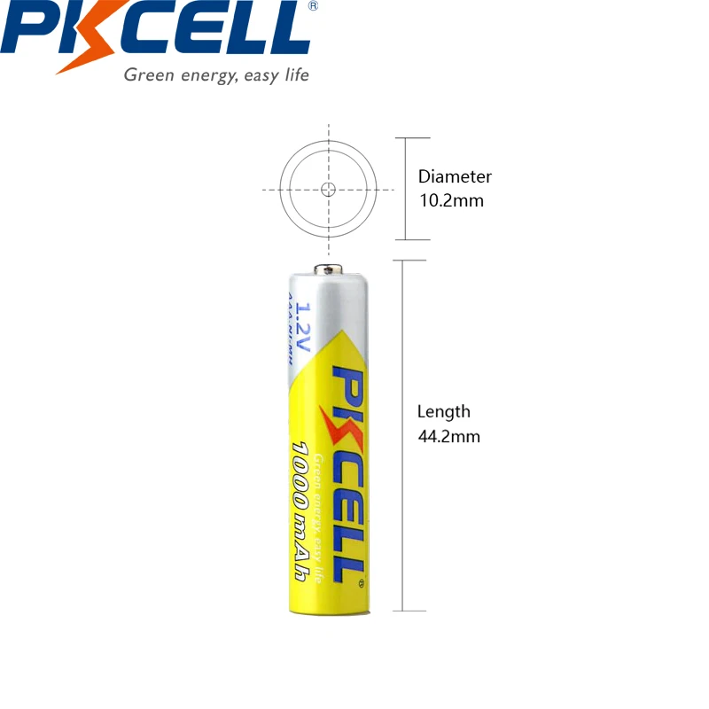 PKCELL 4 szt. 2600mAh AA akumulatory + 4 szt. Baterii AAA 1000mAh 1.2V NI-MH AA akumulator AAA do aparat zabawka