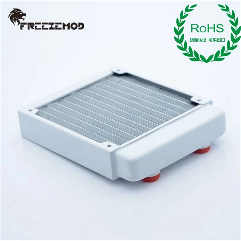 FREEZEMOD Computer PC Water Cooler Piano Paint White Color Copper CPU Radiator Heat Sink ROHS Certification.TSRP-WP240