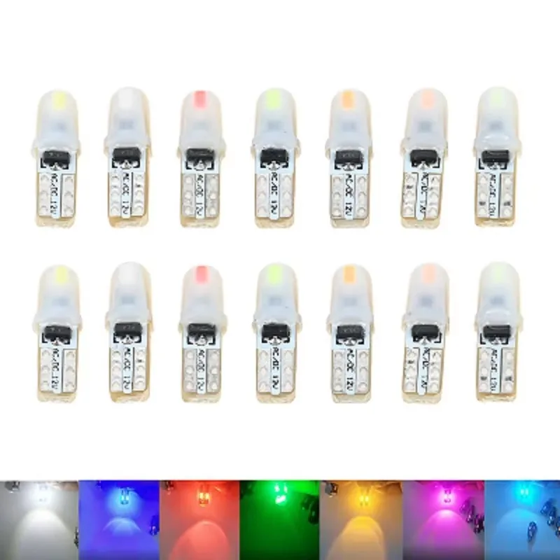 10/20/30/40Pcs Led Car Interior Light Indicator Dashboard Gauge Instrument Wedge Lamp Auto Signal Light 12V