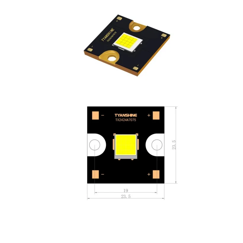 DC12-16V 6500mA 100W LED Chips High Power 8500-13000K White LED  For LED Moving Head Spot Light