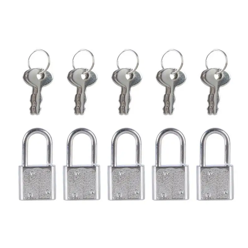 652F 5pcs Lock Lock Lock Zincs Locker aleación con llave fácil usar