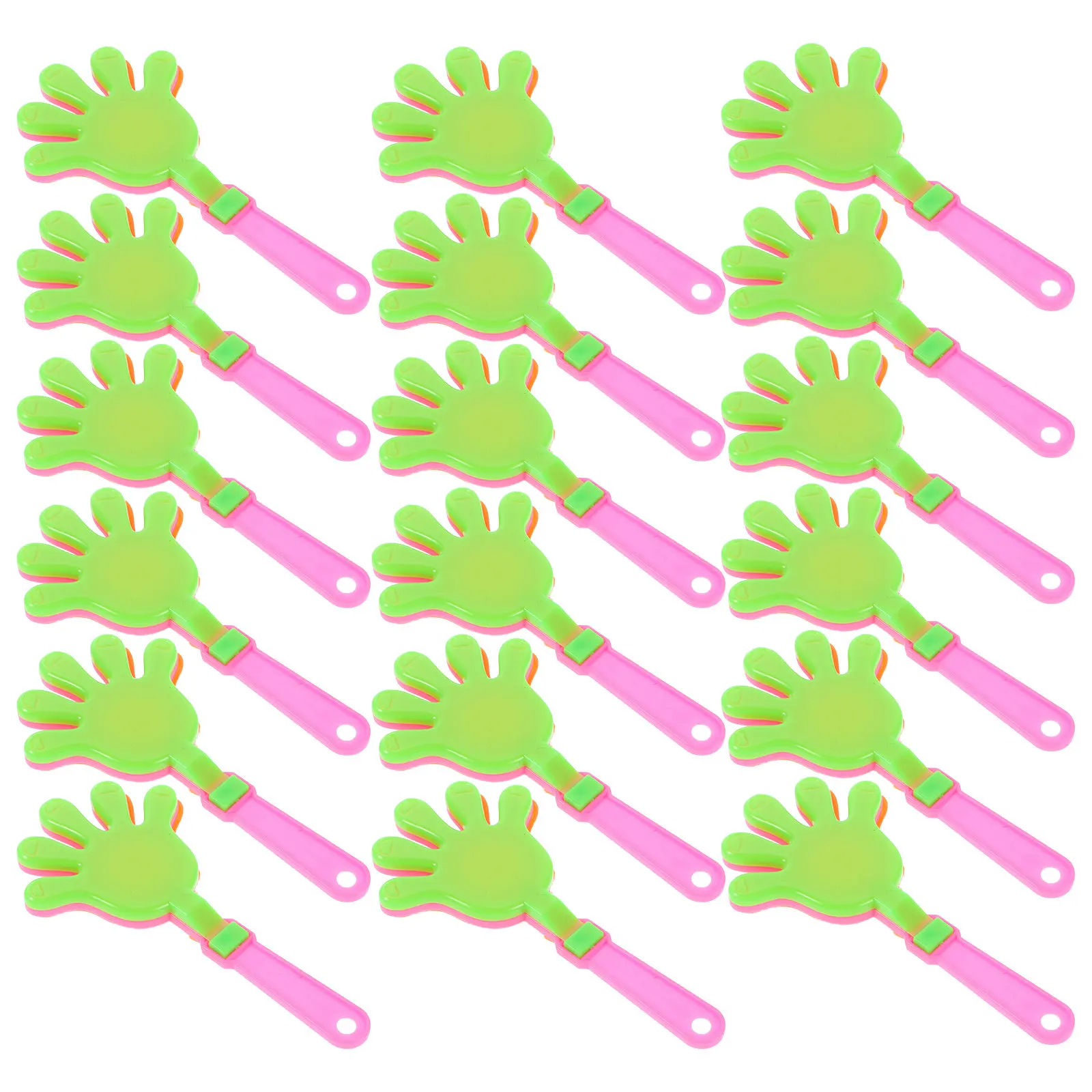 100Pcs Plastic Hand Clappers Sports Noisemakers Party Favor Clapping Device Concert Cheer Prop Team Loud Clear