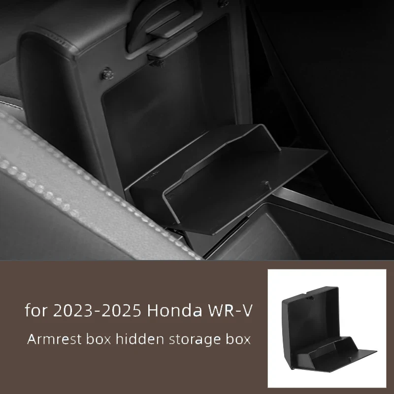 Suitable for 2023-2025 Honda WR-V  armrest box hidden box car installation box interior glove box partition storage box