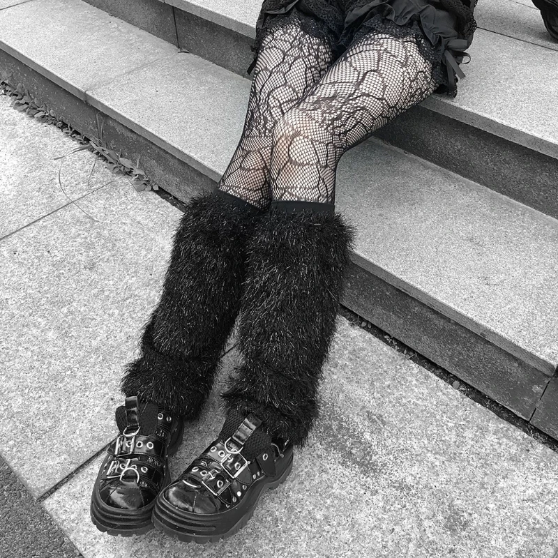 Gothic Punk Women Black Mesh Fishnet Pantyhose Spider Web Patterned Tights Stockings Lingerie Halloween Fancy Dress Costume