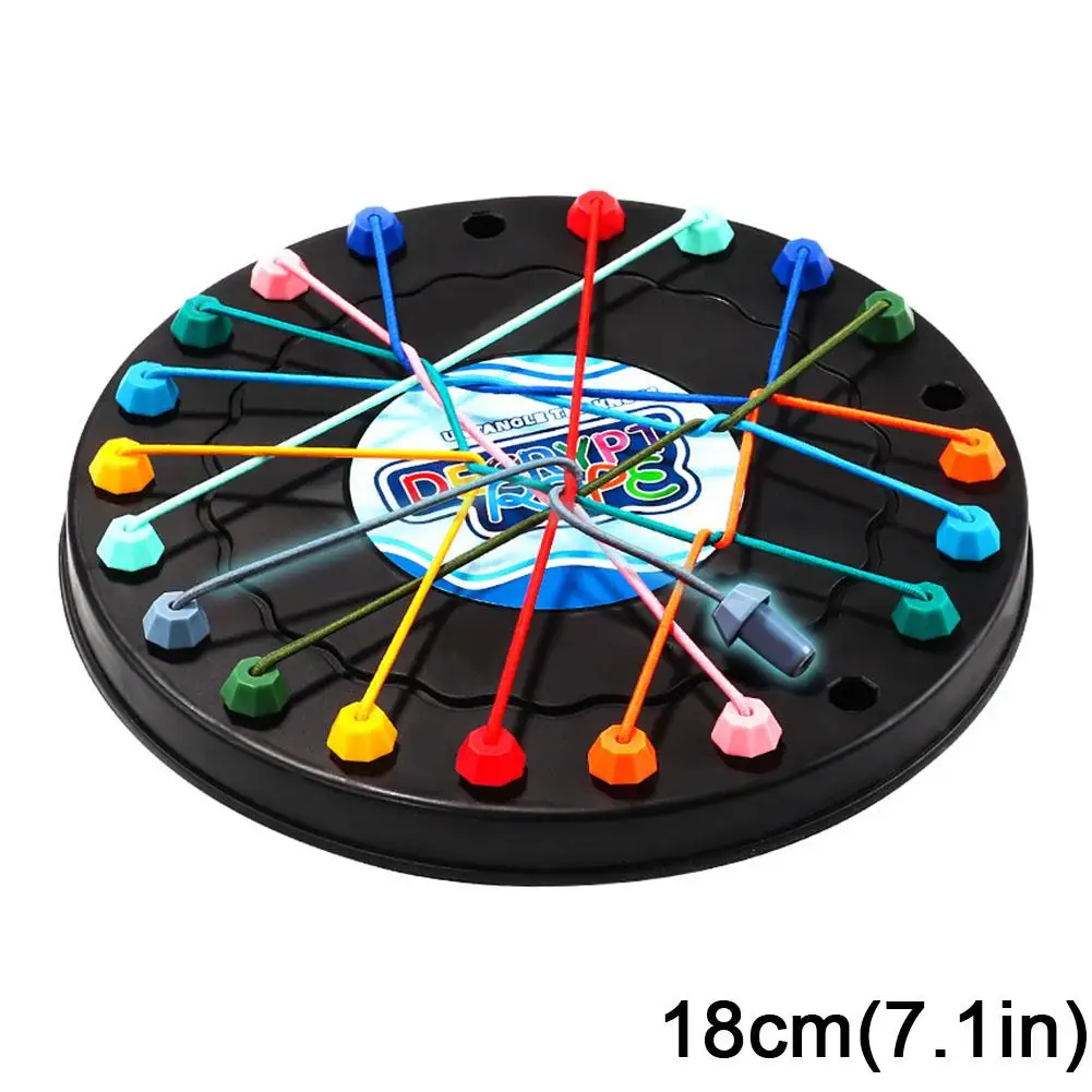 Jouets éducatifs de défi de resserrement de corde, nœuds de corde pour enfants, jeu de société Social sensoriel, jeu de décryptage, jouets d'entraînement à la pensée logique