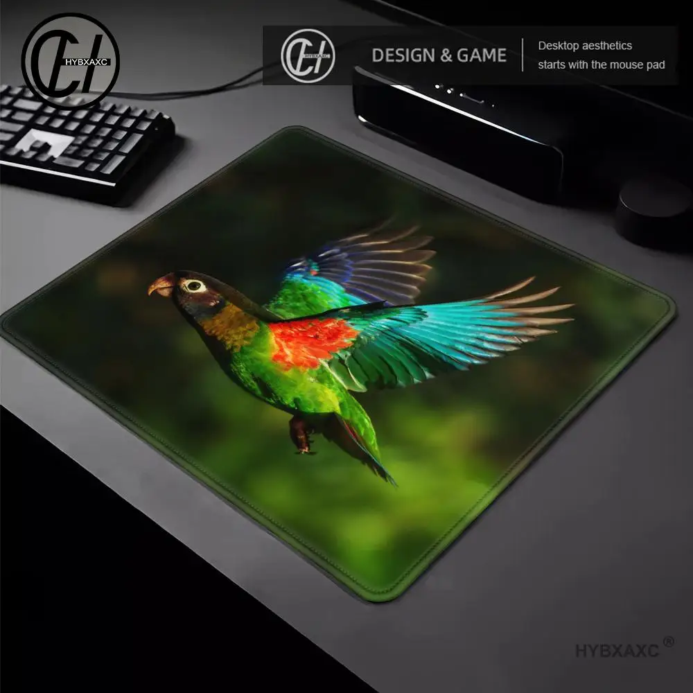Animal Bird Parrot Game Carpet  Small Mouse Pad Desk Pad Desktop Computer Keyboard Wireless Mouse Boy Girl Gift for Play games