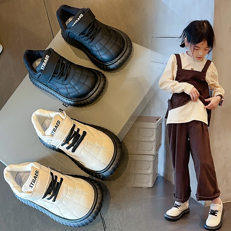 

Новинка 2025 года, детская обувь на плоской подошве, классическая детская повседневная обувь с мягкой подошвой, замшевая теплая зимняя студенческая обувь с круглым носком, модный стиль