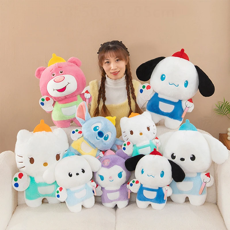 

Kawaii Sanrio плюшевая игрушка милый клубничный медведь мягкая кукла детский подарок на день рождения для детей девочек мягкая приятная подушка для сна