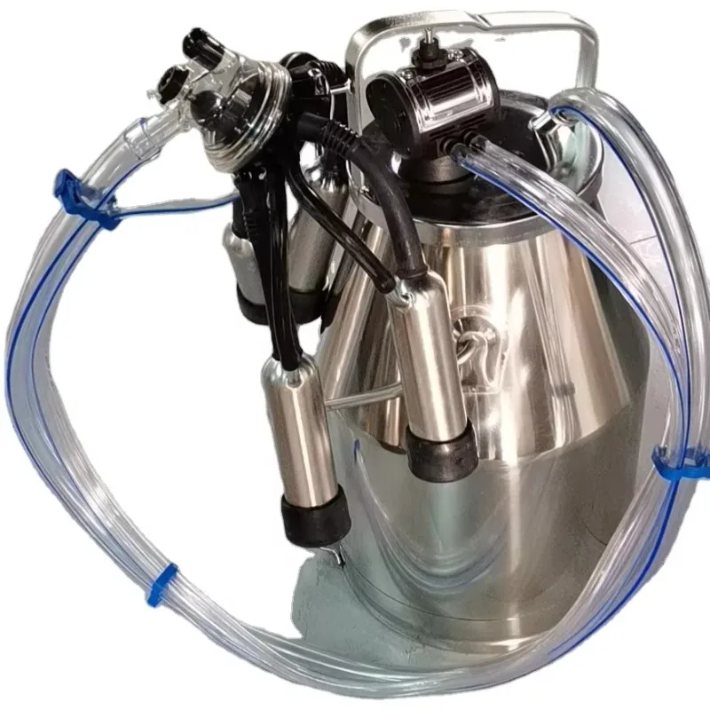 

304 Stainless Steel Durable 25L Portable Bucket Set for Milking Machine Cow Milking Machine Spare Parts Milking Bucket Cluster
