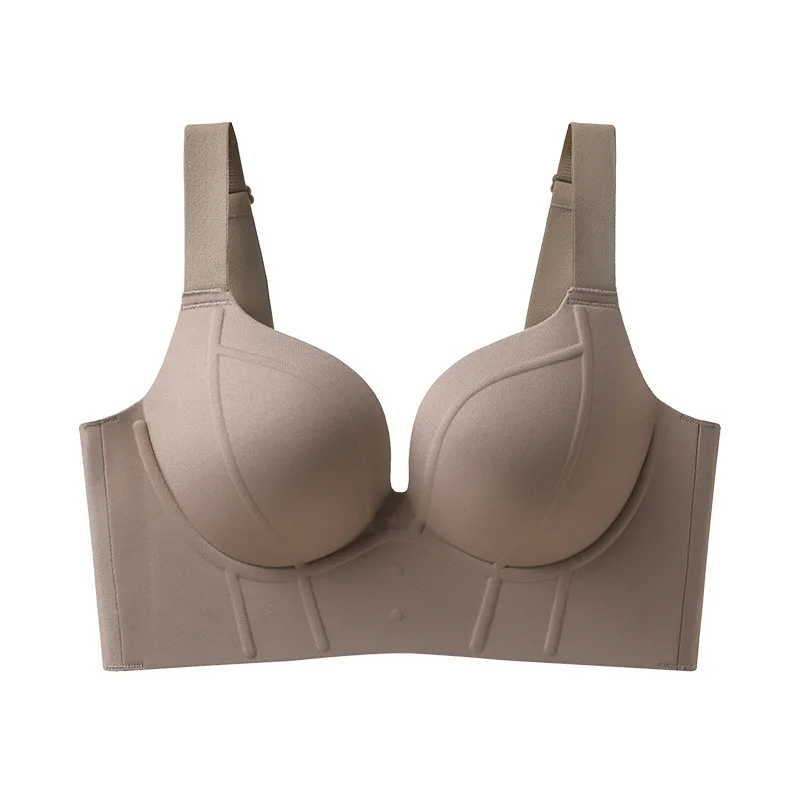 KUCLUT  Seamless Adjustable Women's Underwear Gathered Anti-Sagging Side Effect Reduction Comfortable Beautiful Back Bra