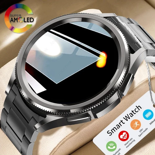 Imagen 1 del producto 2025 nuevo reloj inteligente 6 deportes al aire libre para hombres más de 100 modos deportivos IP68 reloj impermeable AMOELD pantalla HD Smartwatch Android IOS
