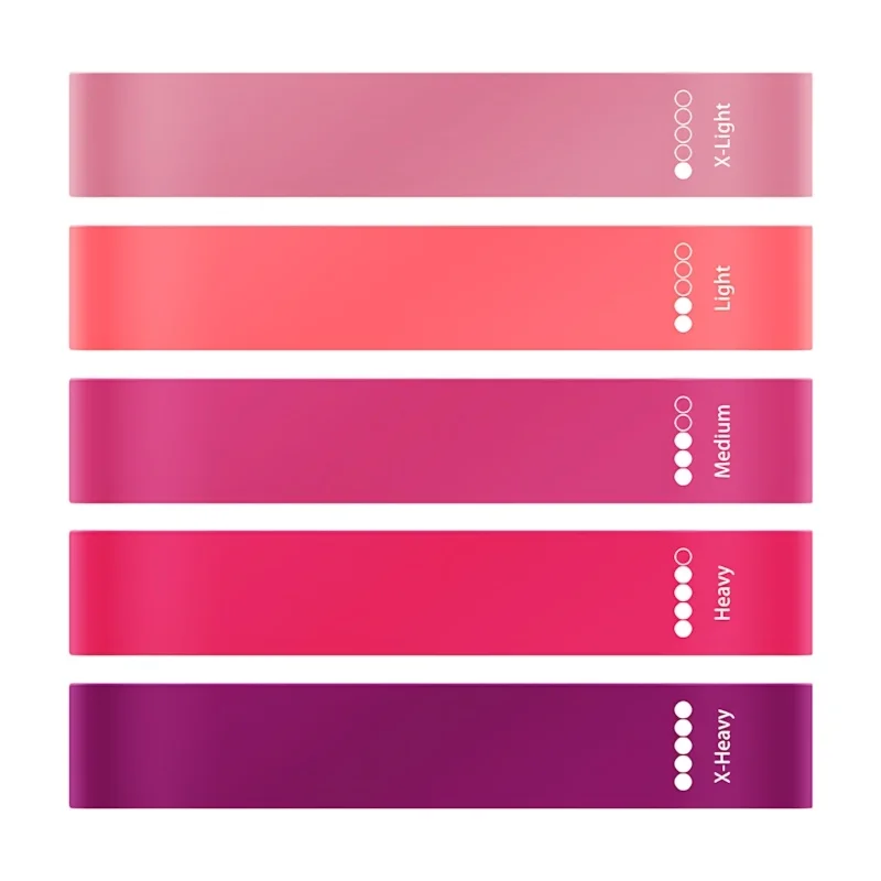요가 저항 밴드 – TPE 소재, 부드럽고 신축성이 뛰어나며 요가 및 둔근 스쿼트용, 내구성