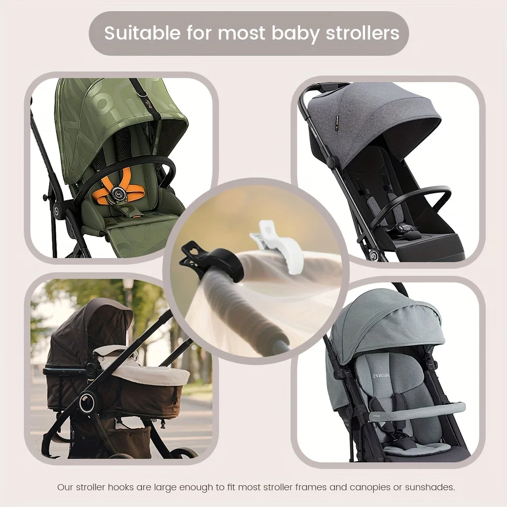 6pcs Baby Stroller Blanket Clips Pegs to Hook and Seat Cover Blanket Clips Plastic Universal Clip for Pram, Carrier, Trolley,