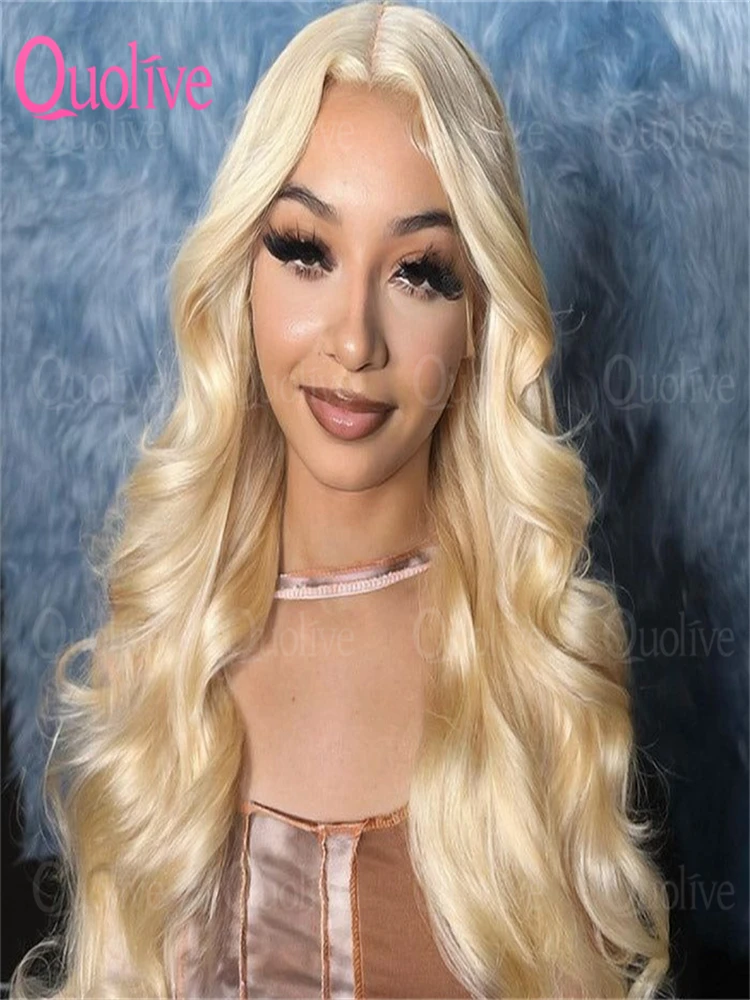 

613 Honey Blonde Body Wave 13x6 Lace Wig 613 Colored Body Wave Wig 13x4 Body Wave Human Hair Wigs 30 Inch 200 Density For Women