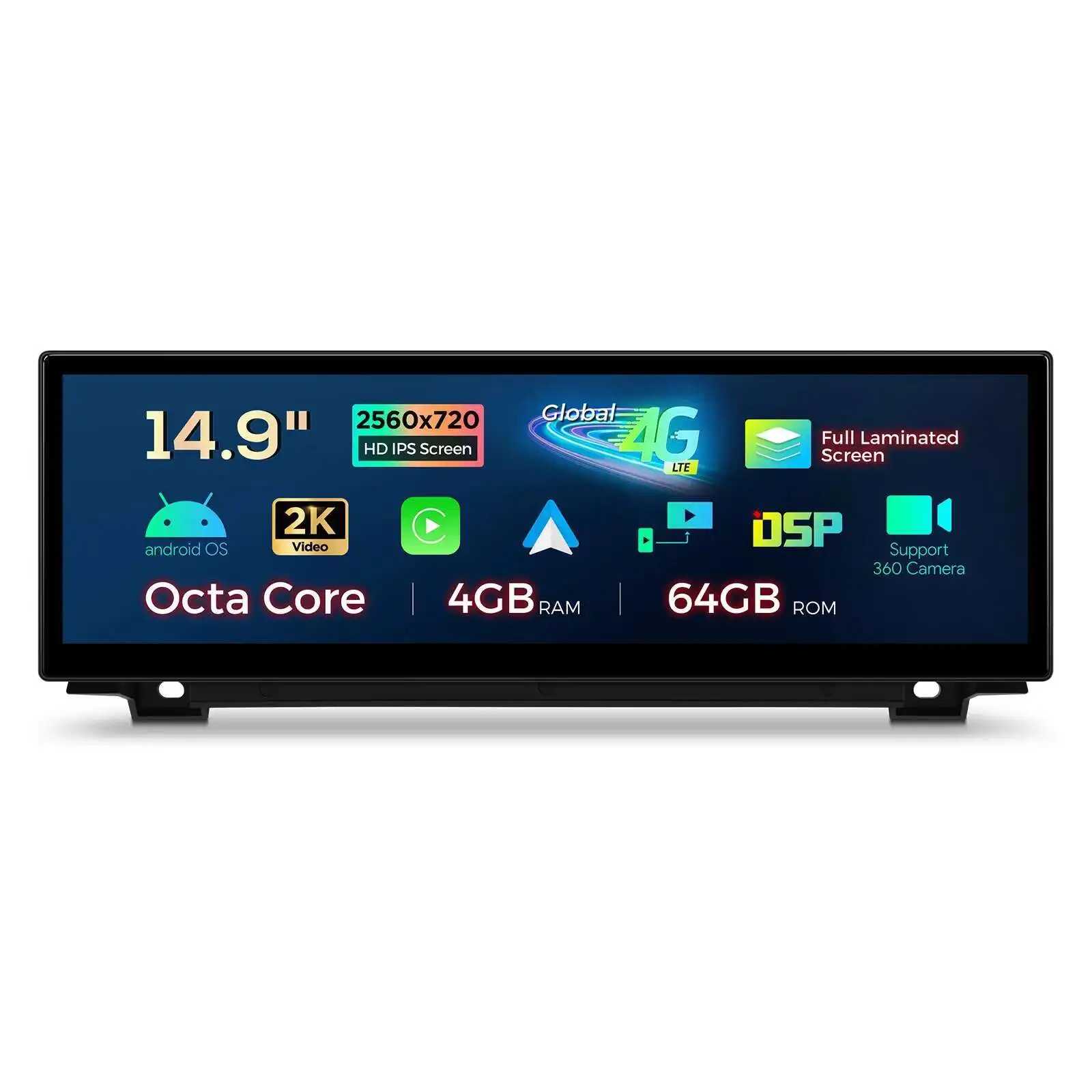 XTRONS 14,9'' Android14 Autoradio für 5er Serie F10/F11 CIC/NBT System Autoradio mit 4GLTE Carplay Android Auto DSP 8-Kern 4+64G