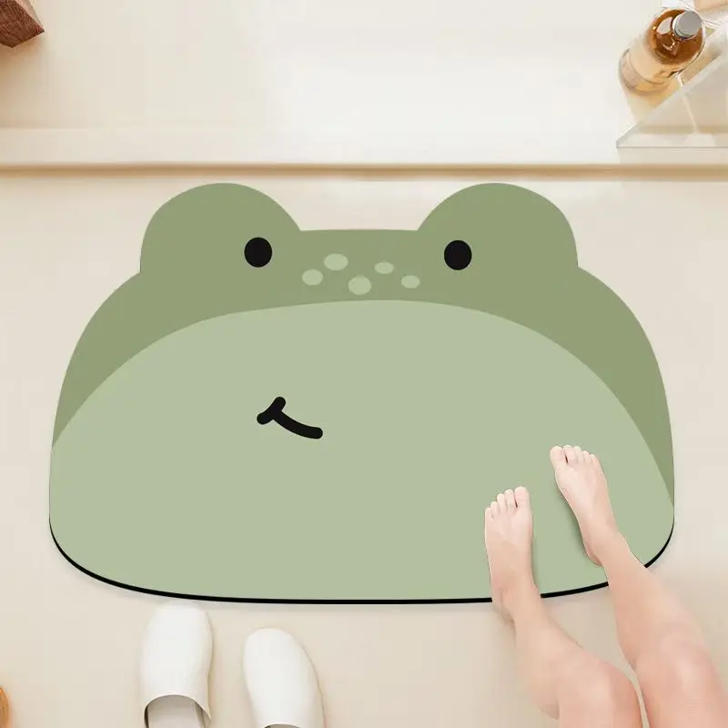  سجادة حمام VIKAMA غير منتظمة، ممسحة فائقة الامتصاص وغير قابلة للانزلاق لمدخل مرحاض الحمام، سجادة أرضية سريعة الجفاف ومضادة للانزلاق #1