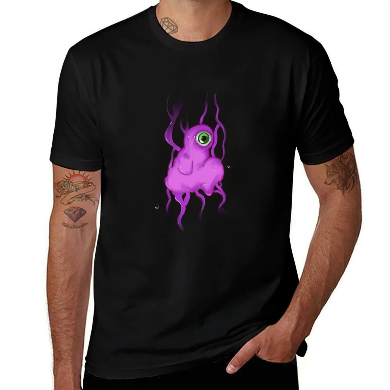 Pink Alien shirt T-Shirt Lightweight Running Sports T-Shirt
