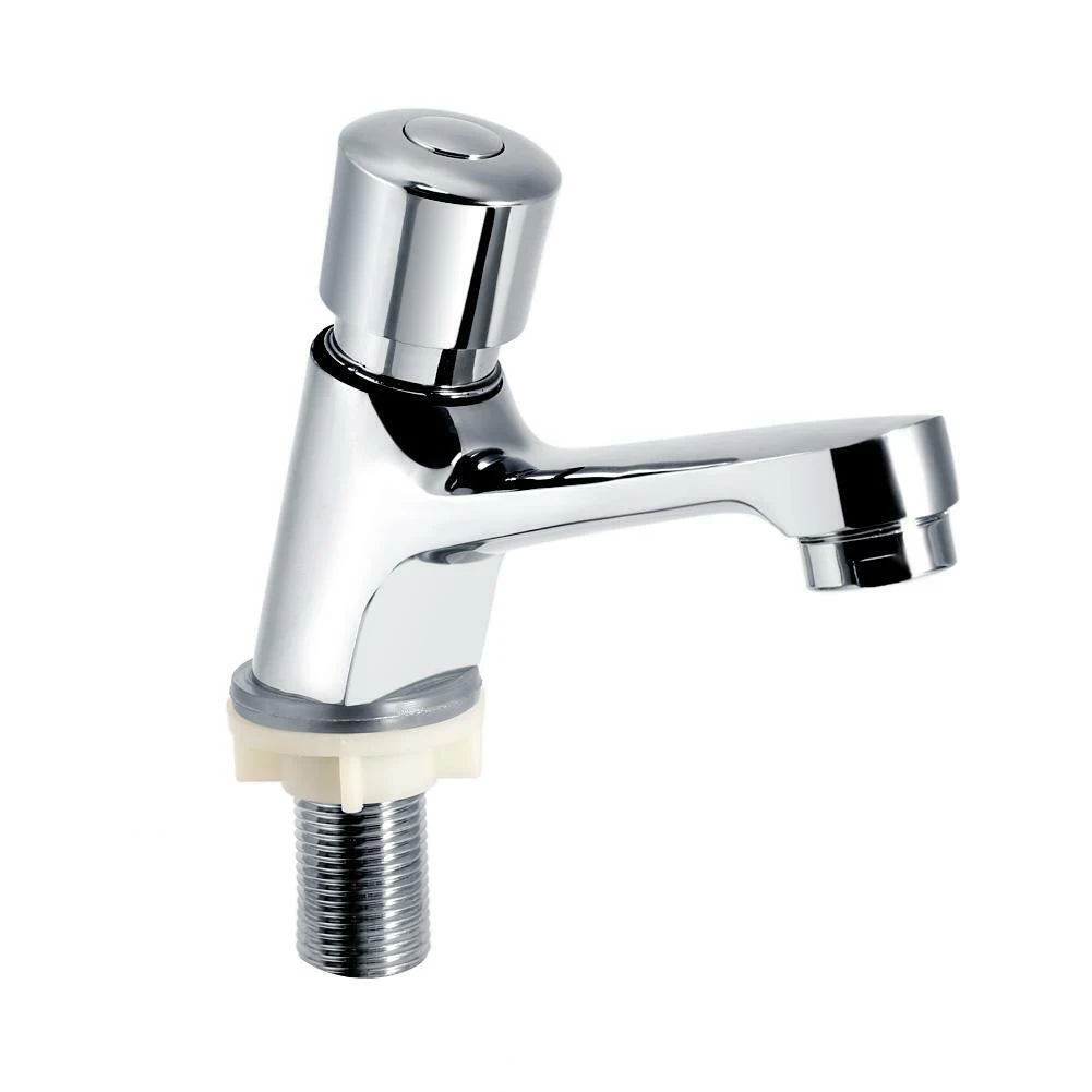 Flush Valve Time Delay Faucet Female Thread G1/2 Time Delay Faucet Time Delay Function Bathroom Water-saving Faucet