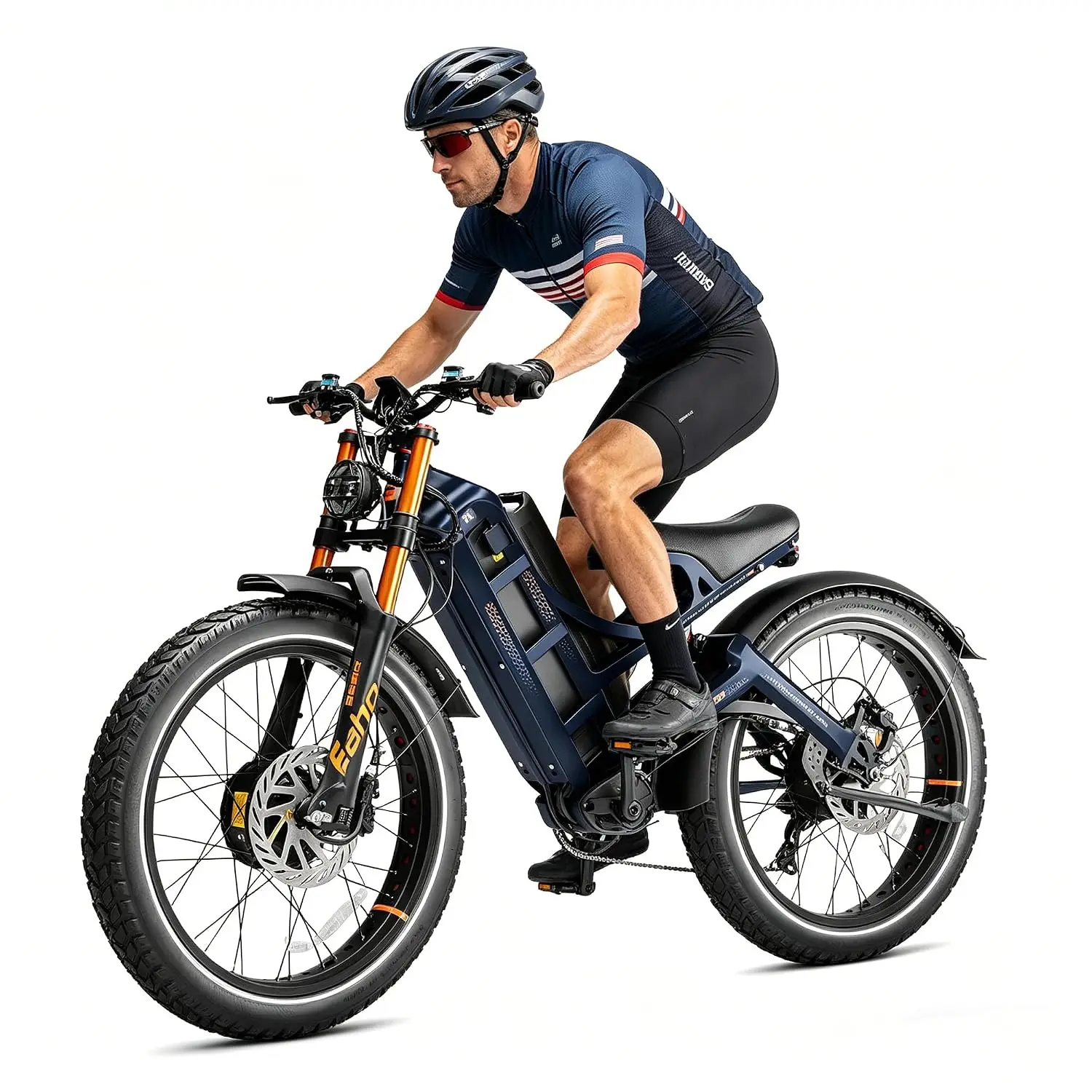 High-Torque 6000W Ebike 60V 80Ah 300 Mile Range Air Suspension 26 Inch Tire UL 2849, Customized