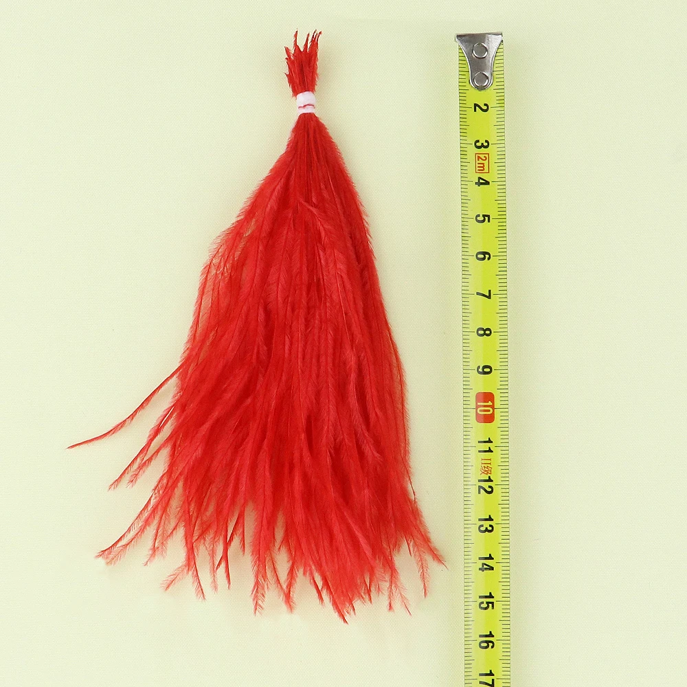 100 PCS/Lot Natural Ostrich Feather 10-15cm 15-18cm Lovely Soft Dyed Colorful Plumes Decoration for Party Dress Sewing Accessory