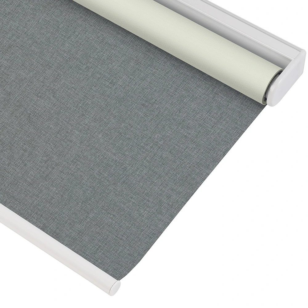 Pocageum Custom Size Cordless Spring Lift Roller Blinds Blackout Privacy Thermal Insulated Window Shades Home Office Bedroom