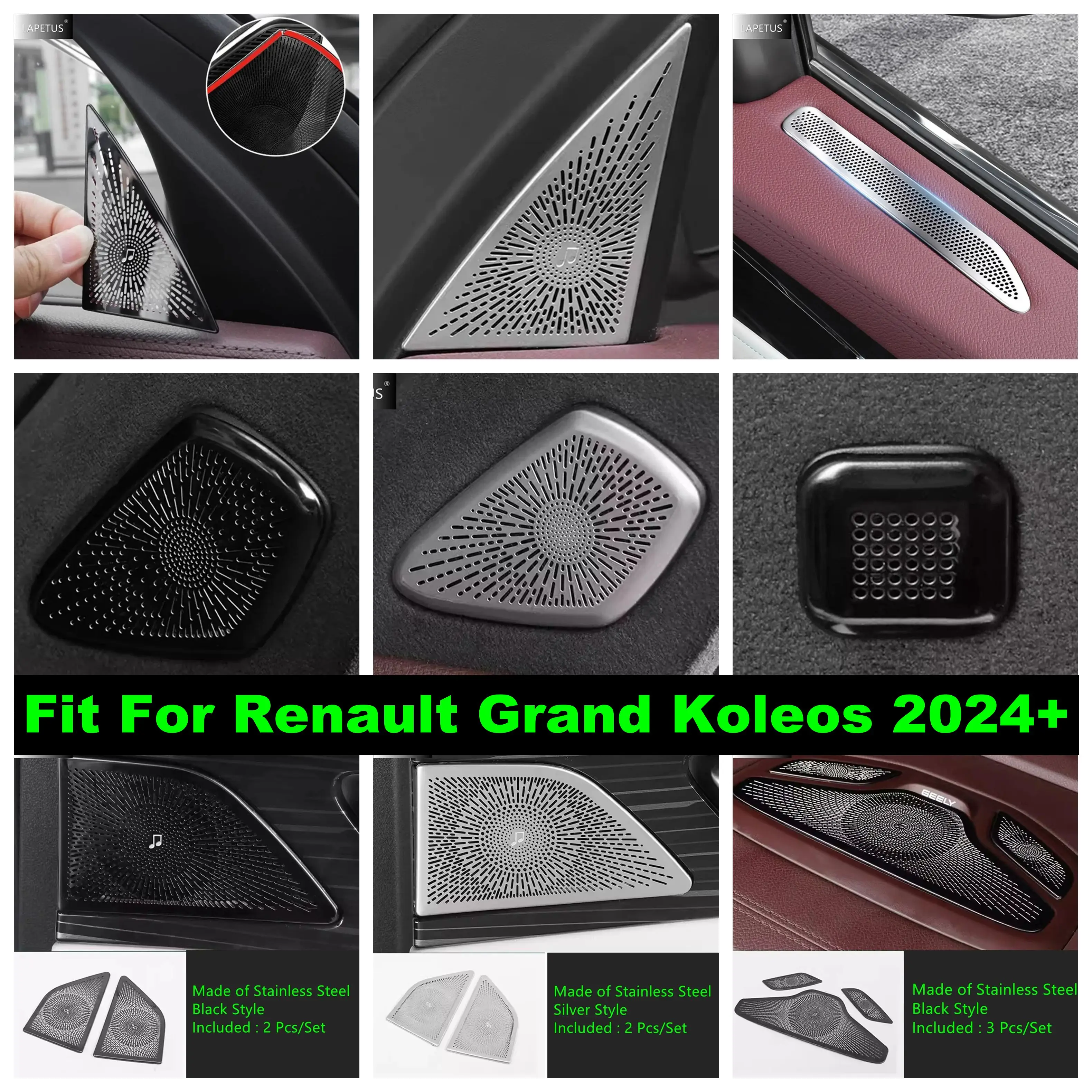

Car Pillar A Tweeter / Roof Read Light / Door Loudspeaker Decor Frame Cover Trim Accessories For Renault Grand Koleos 2024 2025