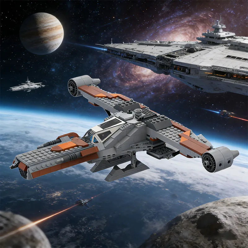 451 PCS Galactic Empire Bricks KSE L-2 Promachos scout fighter MOC Customize Modular Building Block DIY Boys Toy Birthday Gift