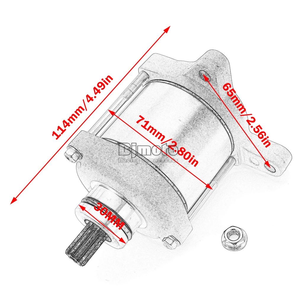 Motorrad-Anlasser für Honda CRF450 CRF450R CRF450RX CRF450RWE CRF 450 RX Enduro CRF250 CRF250R CRF250RX 2019-2022 – Detail 3