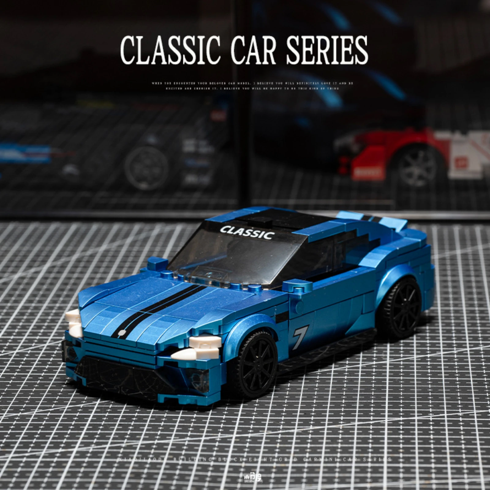 JD103 725 elementów Mini Zestaw Klocków Samochodowych - 2 Kreatywne Modele do Samodzielnego Montażu