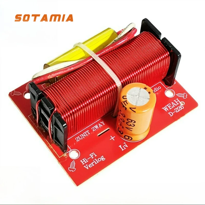 

SOTAMIA 100 Вт двусторонний делитель частоты, твитер, аудио, бас, аудио кроссовер, профессиональный динамик, улучшение качества звука