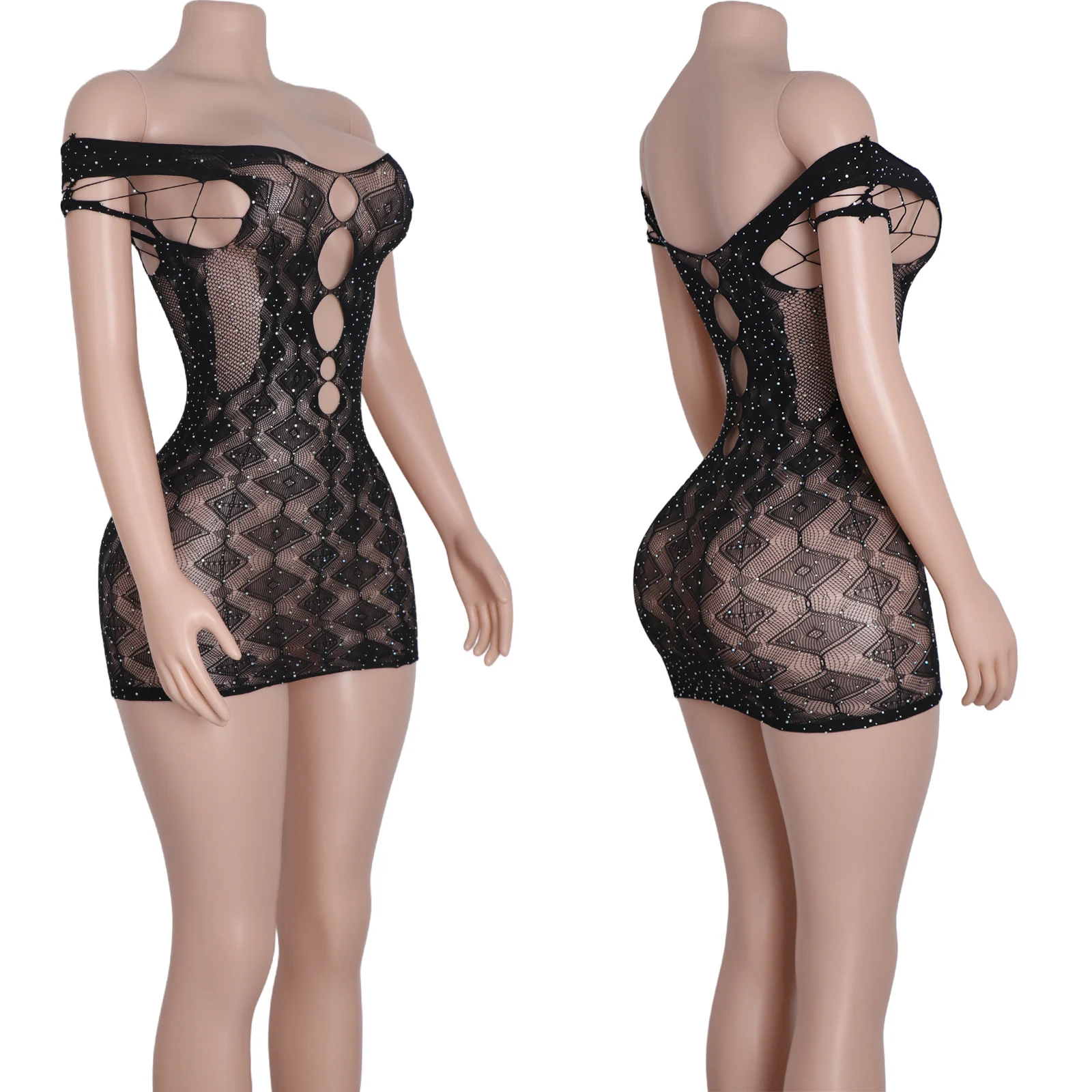 

Wholesale Lingerie Costume Featuring Stripped Elements Eye-Catching Design Adult Dancewear Nightclub Events Performance Attire