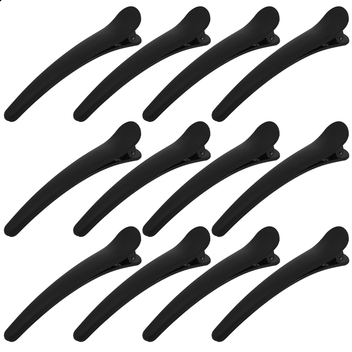 

12pcs Duckbill Hair Clips Frosted Shiny Bangs Clips For Women Girls Styling Accessories Matte Plastic Side Hairpins Organize