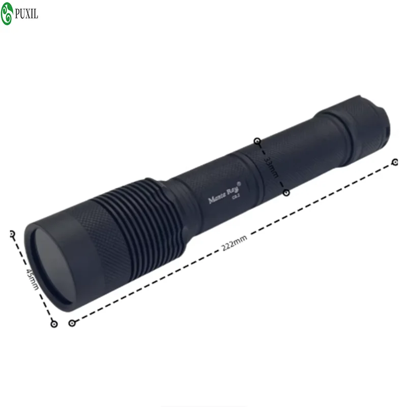 Manta Ray C8.2 5W 255 295 310nm UVC flashlight for identifying mineral stones