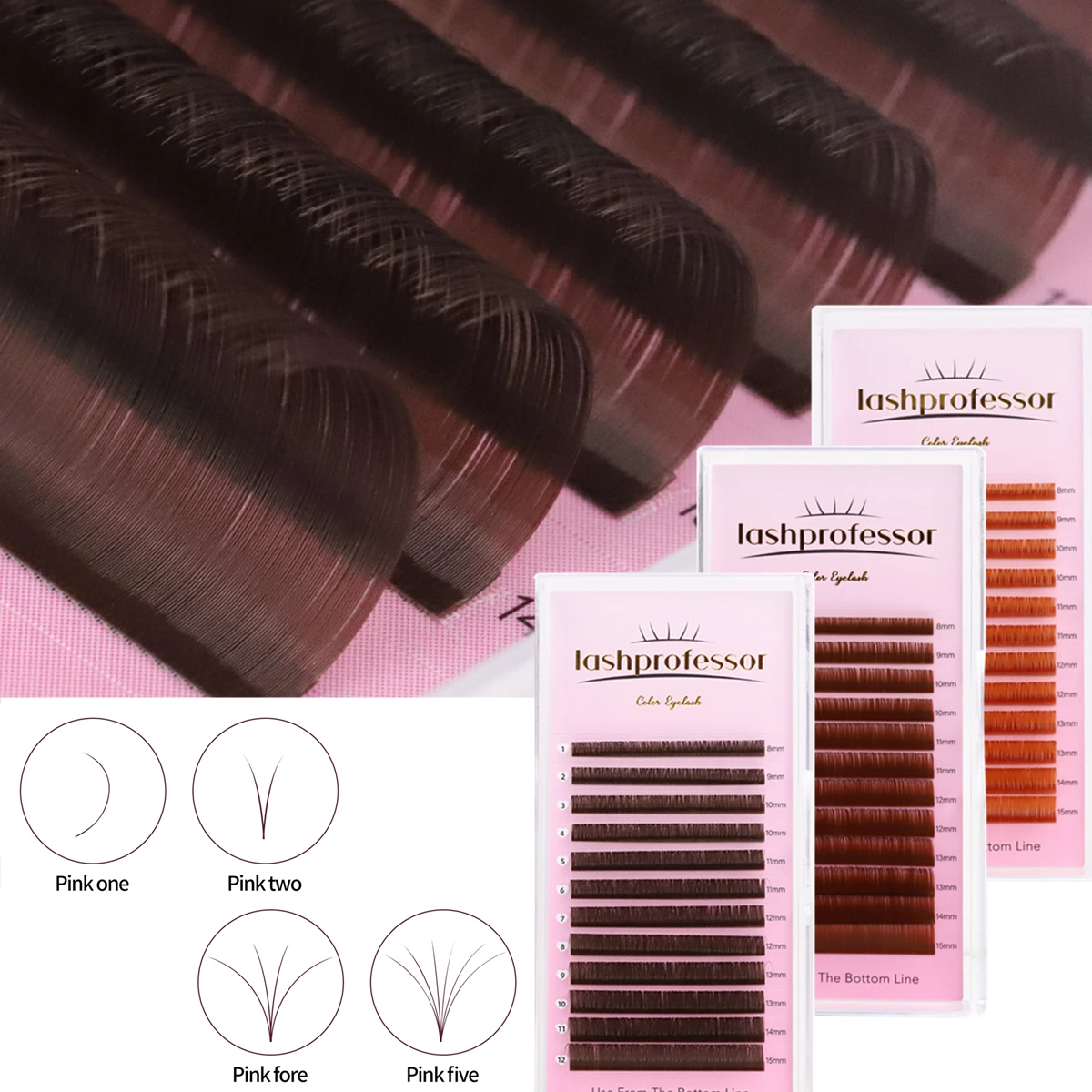 Cashmere Cocoa Chocolate Brown Fans Lashes Eyelashes Handmade Pinching Fan Volume Lashes Normal Fanning Lash Extensions Makeup