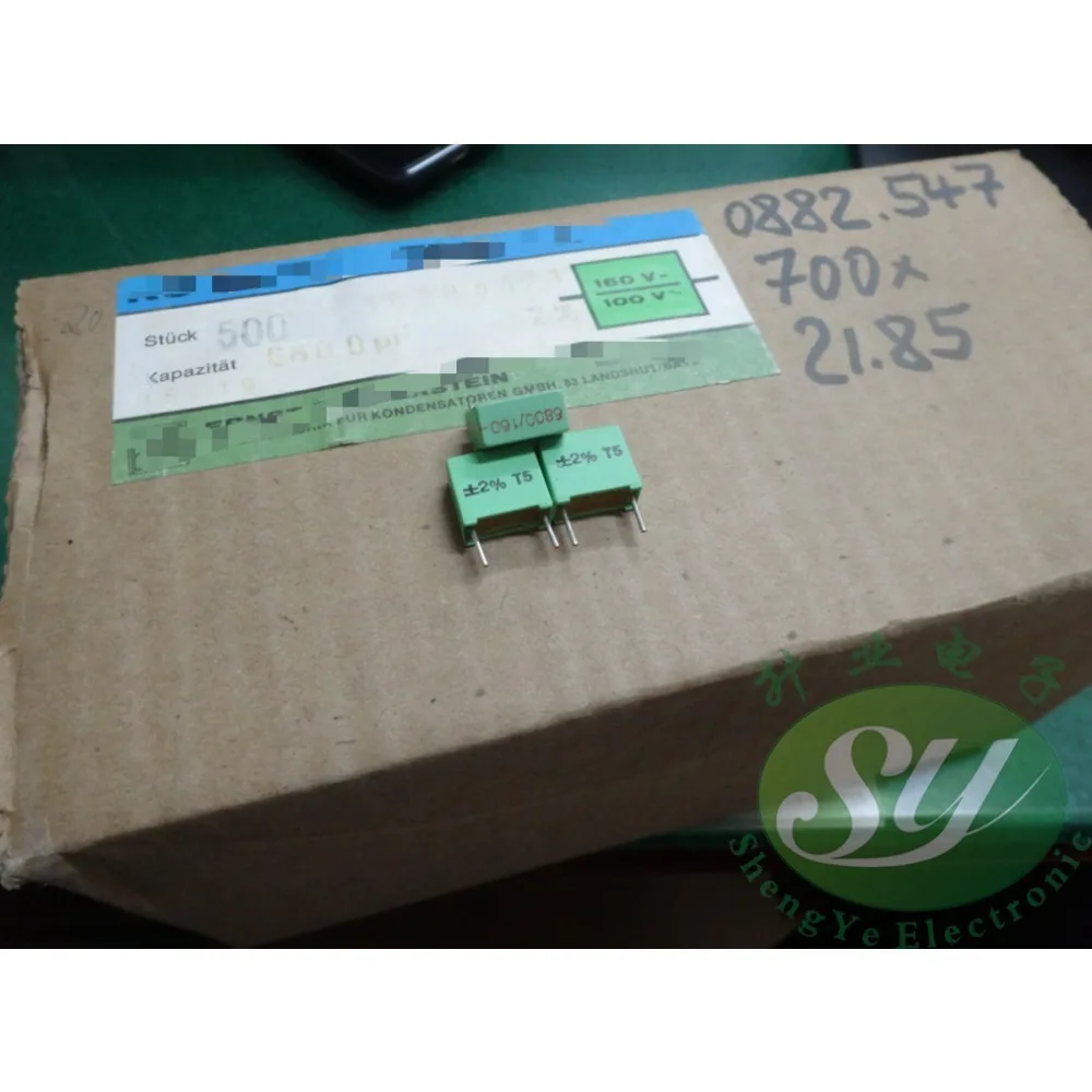 

20PCS MKC1855 0.0068uf/160V 6.8nf 6800pf 6n8 682 Brand new 10mm high-precision 2% film capacitor