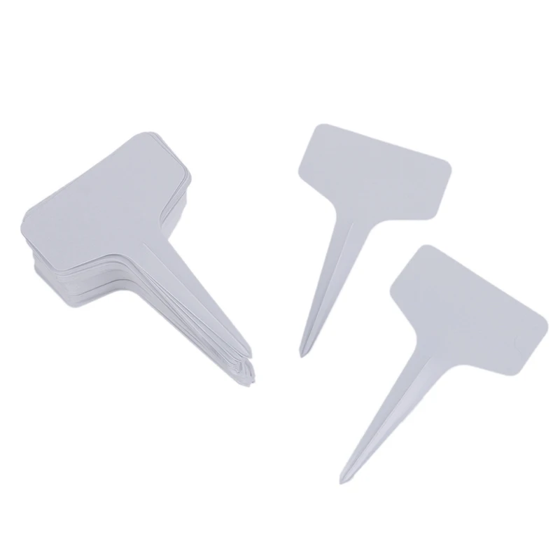 100 adet Bahçe Etiketleri bahçe tesisi sınıflandırma sıralama işareti etiketi kartı beyaz