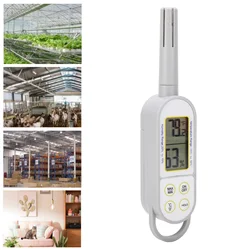 Indoor Temperature Humidity Meter Digital Dry Wet Thermometer Handheld Hygrometer With Battery