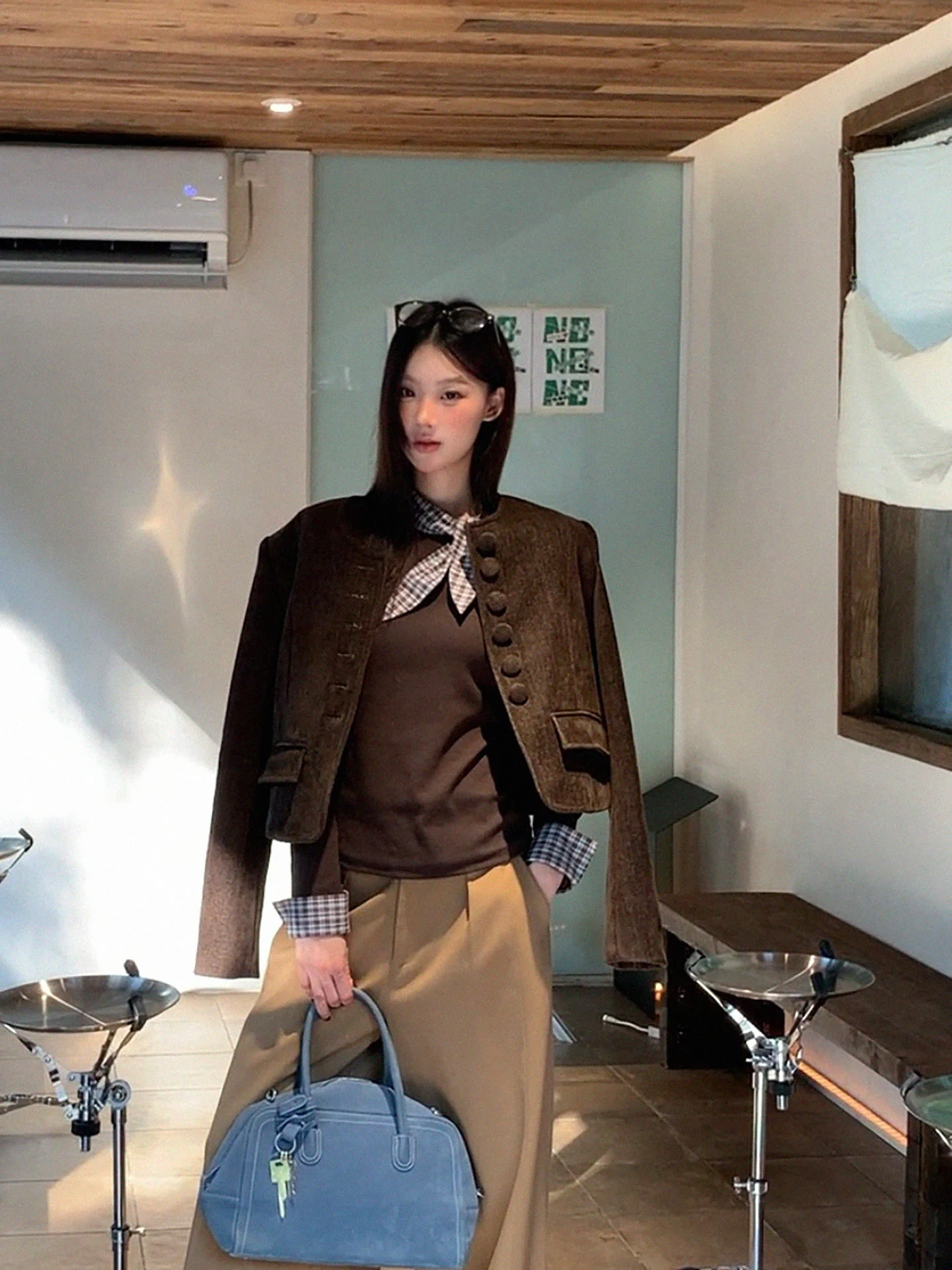 

Красный стеганый хлопковый джет Celebri Sle ort, женский осенне-зимний новый повседневный высококачественный уникальный топ G Sle для поездок на работу и ветер