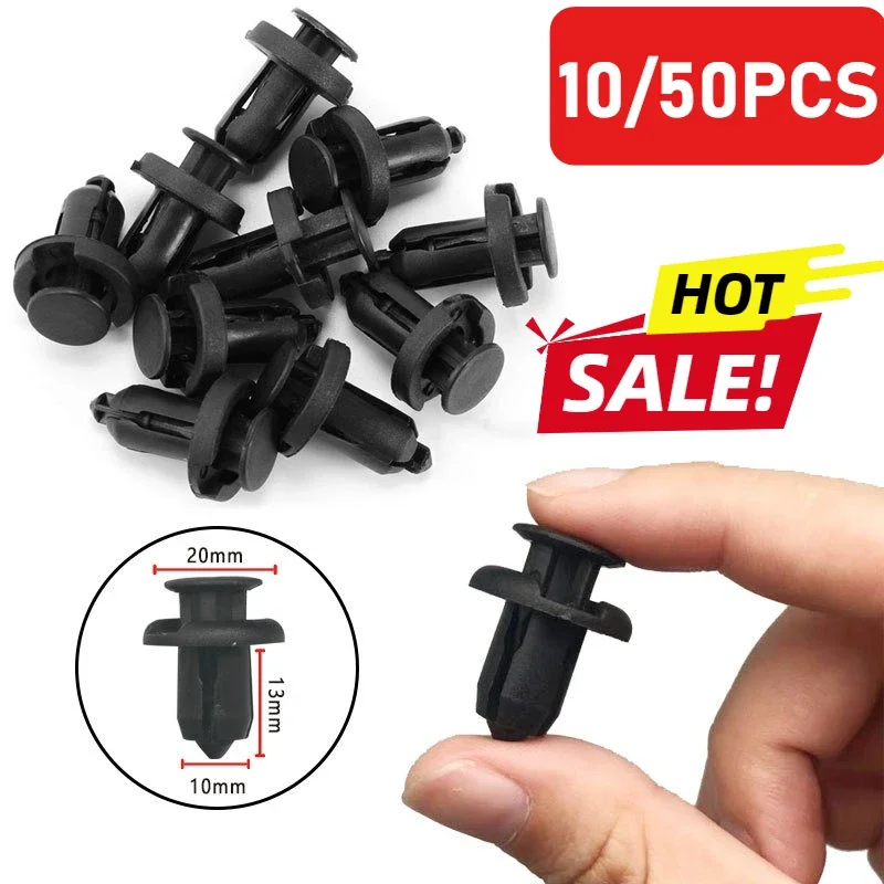 10/50PCS 10mm Bumper Buckle Clips for Honda Accord Civic Fengfan Fit CRV Odyssey Sidi Network B02 Fasteners