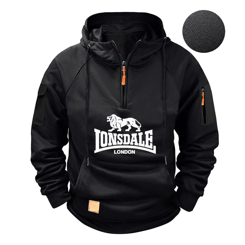 

In 2025, a New High-quality, Fashionable and Casual Men's Hooded Sweatshirt, Suitable for Autumn and Winter Sport Wear, Daily Ou