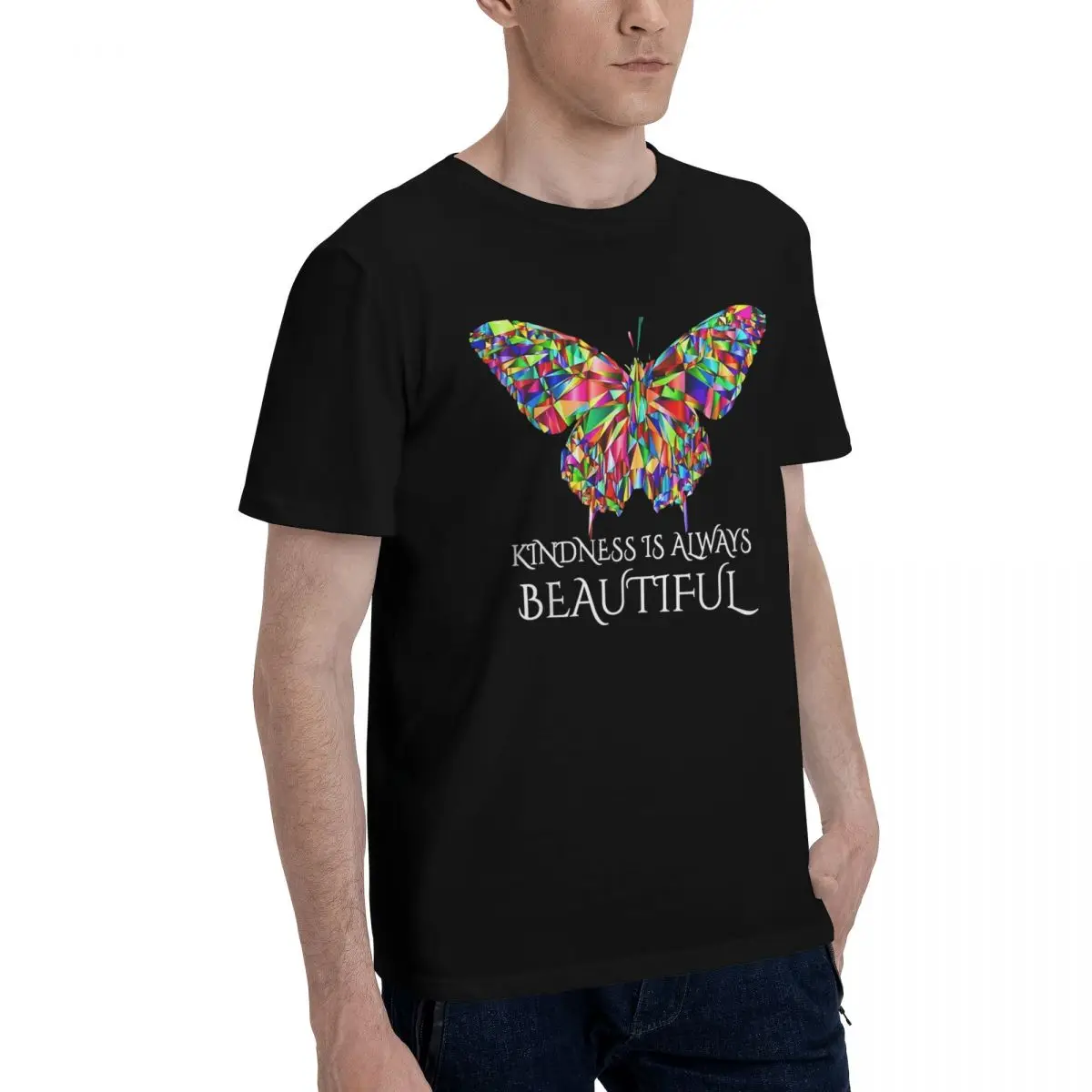 Colorful Butterfly Kindness Art Sports Champion Vintage Tshirt High grade Home USA Size