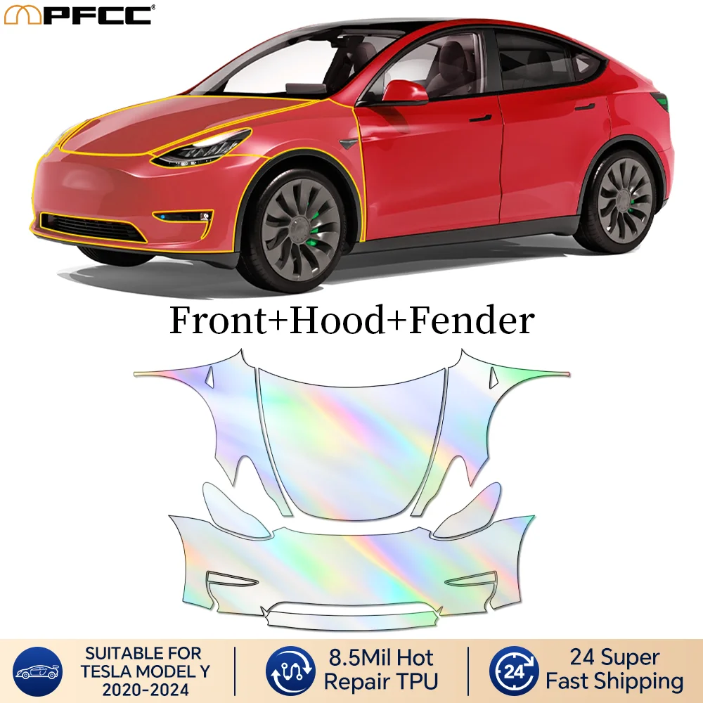

For Tesla Model Y 2020-2023 Car Precut Paint Protection Film Full Vehicle Anti-scratch Exterior TPU PPF Transparent Anti Scratch