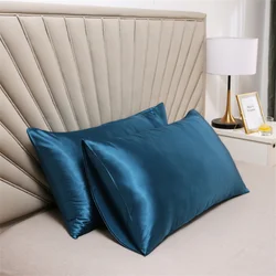 2PCS Pillowcase 100% Silk Pillow Cover Silky Satin Hair Beauty Pillow case Comfortable Pillow Case Home Decor wholesale 51*76CM