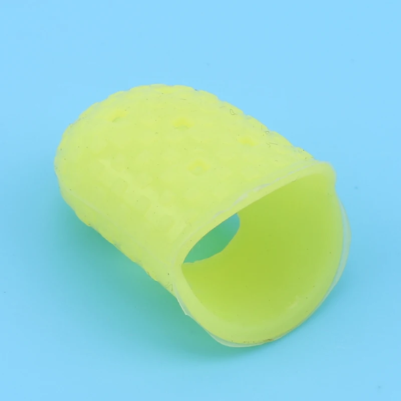 Sewing Thimble Breathable Protective Silicone Finger Thimble Finger Cover Caps Quilting Sewing Needlework Craft