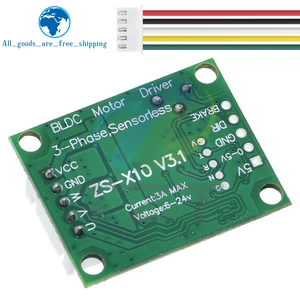 TZT-brushlose Motorfahrerplatine, Bldc Speed Controller, 3-Phase-Gouverneur, hallless Switch-Modul, DC 6-20 V, 60W, 12V 10 Hauptverkaufscontrollermotor ohne Bürste - №6