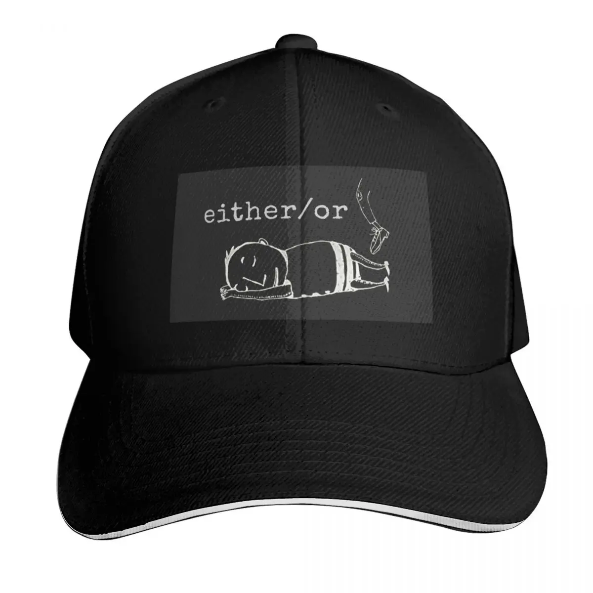 either/or - Elliott Smith Baseball Cap Vintage Retro Embroidered Lightweight Packable Gift for Him Her